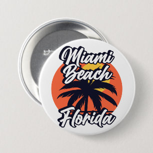 Miami Beach,Florida 3 Inch Round Button