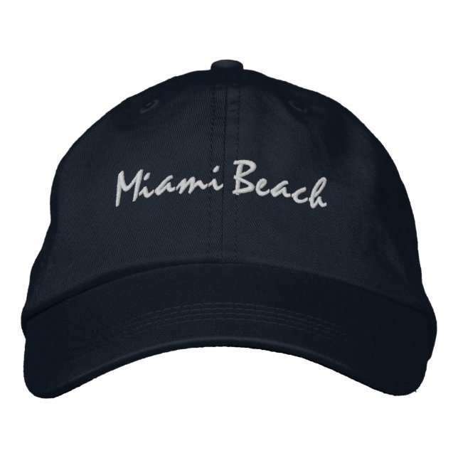 Miami Beach Florida Baseball Hat (Front)