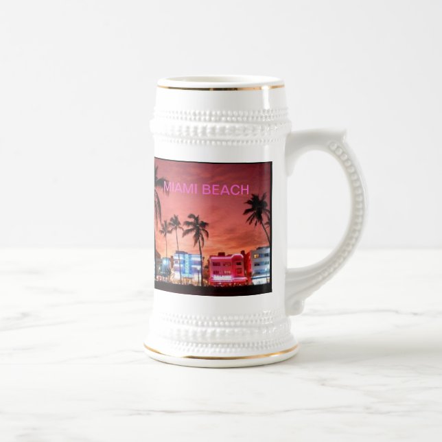 Miami Beach, Florida Beer Stein (Right)
