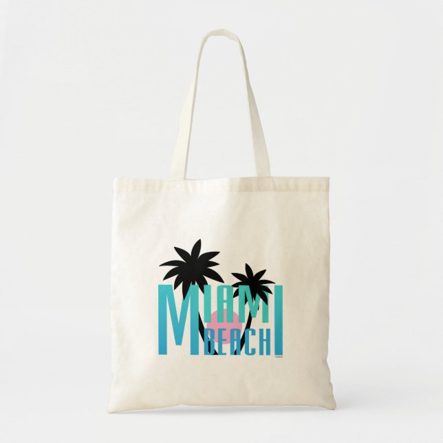 Miami Beach Florida Cool Sac fourre-tout graphique (Devant)