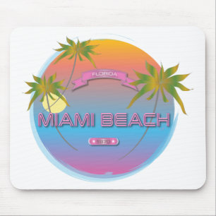 Miami Beach Florida, Est. 1870 Cool Mousepad