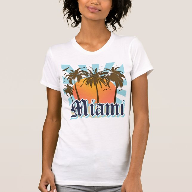 Miami Beach Florida FLA T-Shirt (Front)