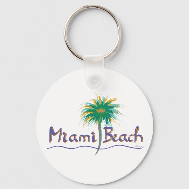 Miami Beach, Florida Keychain (Front)