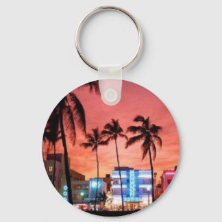 Miami Beach, Florida Keychain