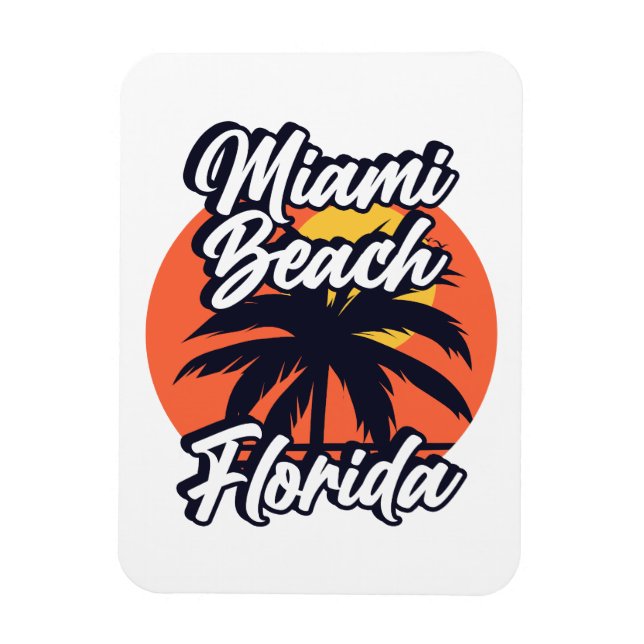 Miami Beach,Florida Magnet (Vertical)