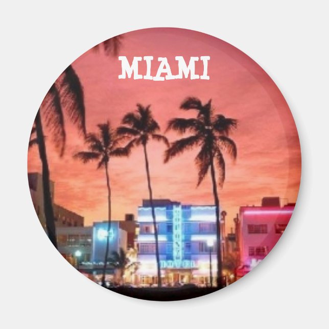 Miami Beach, Florida Magnet (Front)