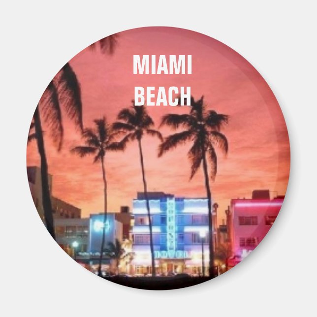 Miami Beach, Florida Magnet (Front)