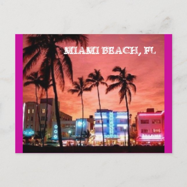 Miami Beach, Florida Postcard (Front)