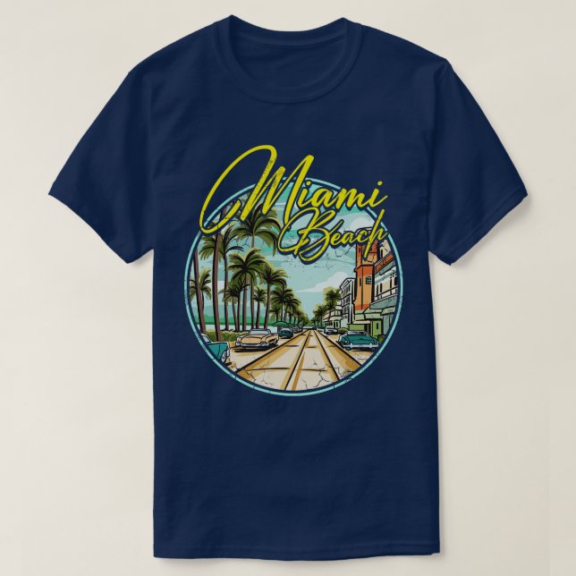 Miami Beach Florida T-Shirt (Design Front)
