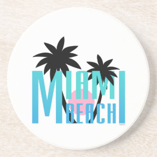 Miami-Beach-Florida-Typography Coaster