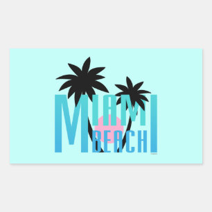 Miami-Beach-Florida-Typography Sticker
