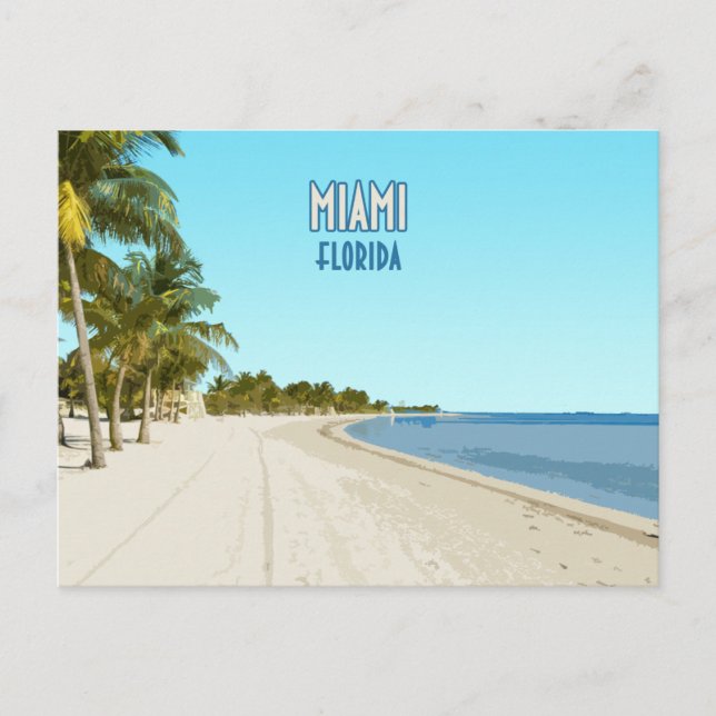 Miami Beach Florida Vintage Postcard (Front)