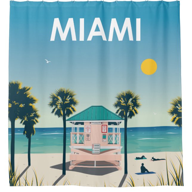 Miami Beach Florida Vintage Travel (Front)