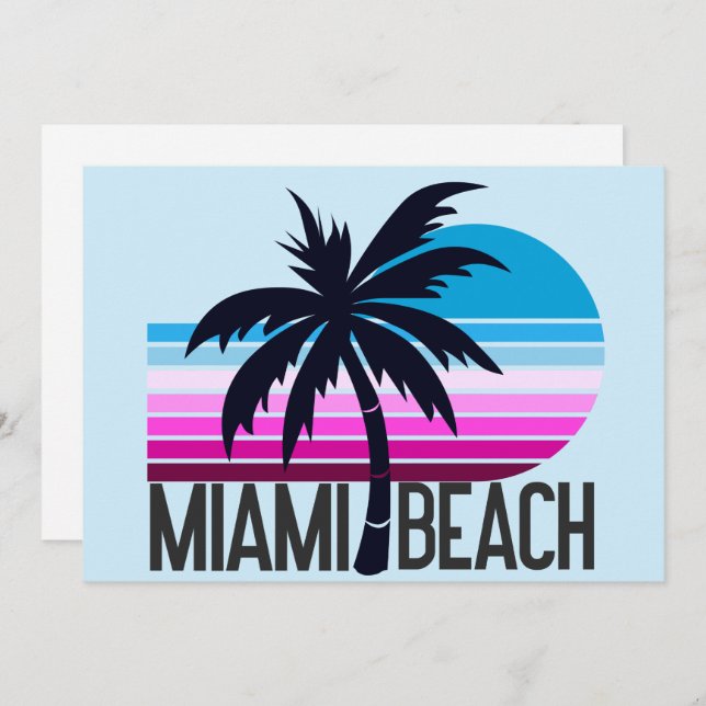 Miami Beach   Holiday Card (Front/Back)