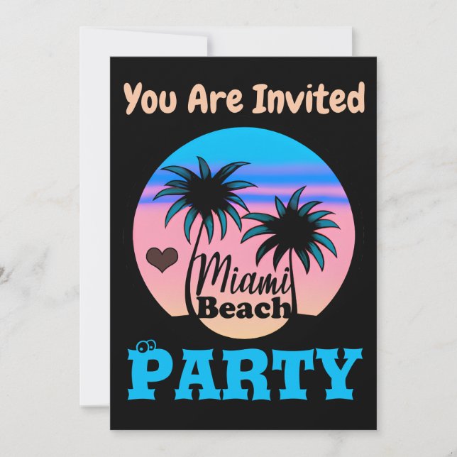 Miami Beach Invitation (Front)