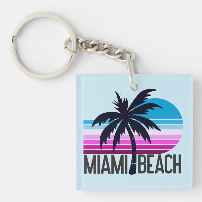 Miami Beach   Keychain (Front)