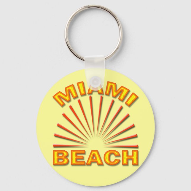 MIAMI BEACH KEYCHAIN (Front)