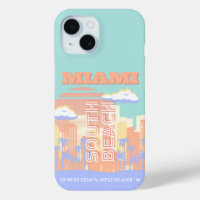 Miami Beach, Miami Travel Art, Preppy Room, Pastel