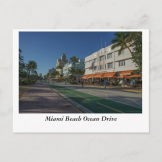 Miami Beach Ocean Drive Postcard