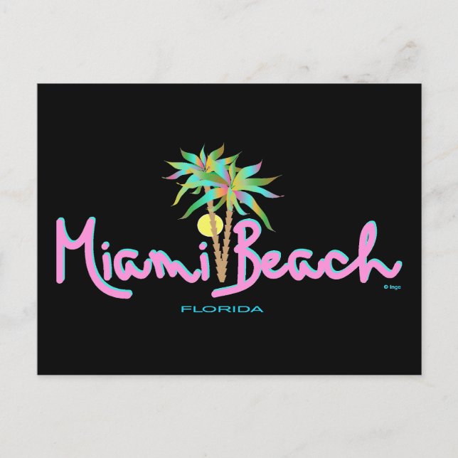 Miami Beach Pam's Postcard (Front)