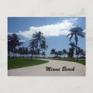 miami beach path postcard