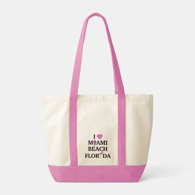 Miami Beach Tote Bag (Back)