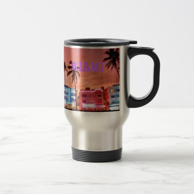 MIAMI beach Travel Mug (Right)