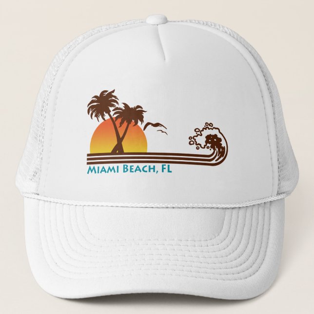 Miami Beach Trucker Hat (Front)