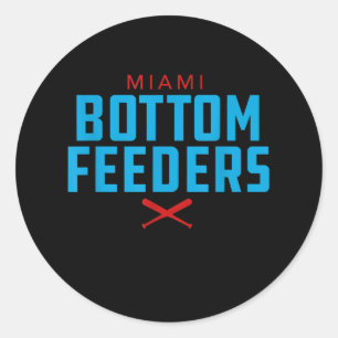 Miami Bottom Feeders Baseball Gift Classic Round Sticker
