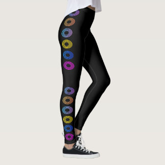 Miami Circles Design Leggings