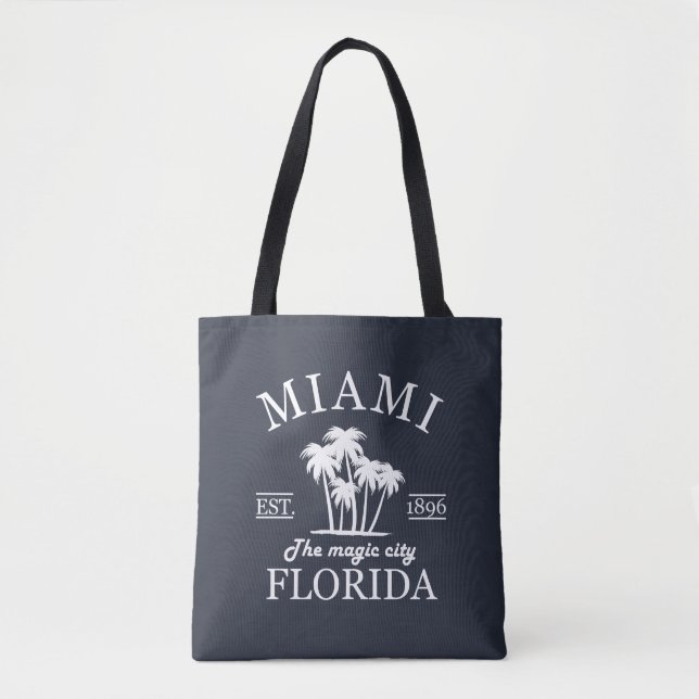 Miami City beach of Florida Tote Bag (Front)