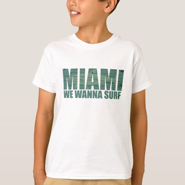 Miami city Florida blue T-Shirt (Front)