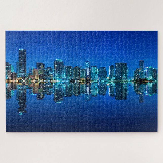 Miami cityscape panoramic view jigsaw puzzle (Horizontal)