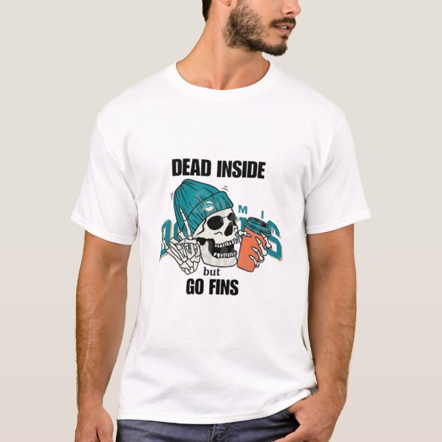 Miami Dolphins Football Dolphins  T-Shirt (Front)