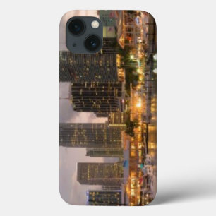 Miami financial skyline at dusk iPhone 13 case
