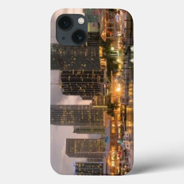 Miami financial skyline at dusk Case-Mate iPhone case (Back)