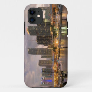 Miami financial skyline at dusk iPhone 11 case