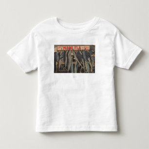 Miami, FL - View of Pier 5 City Yacht Club w/ Toddler T-shirt