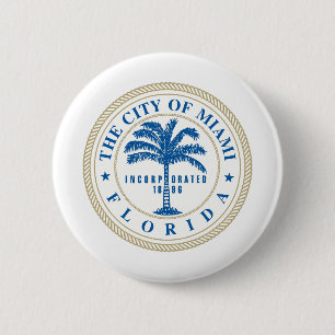 Miami Florida 2 Inch Round Button