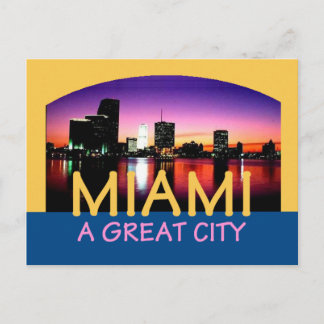 Miami Florida A Great City Postcard