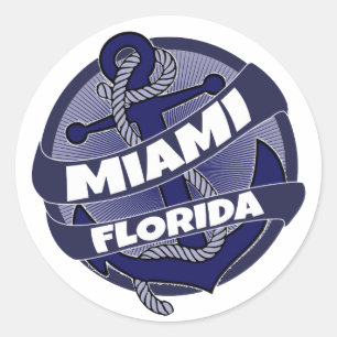 Miami Florida anchor stickers