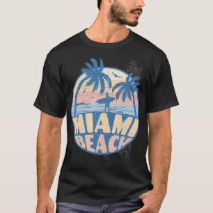 Miami Florida Beach Surf Summer Vacation Vintage  T-Shirt