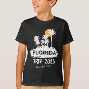 Miami Florida Beach Trip 2025 Here We Come Matchin T-Shirt
