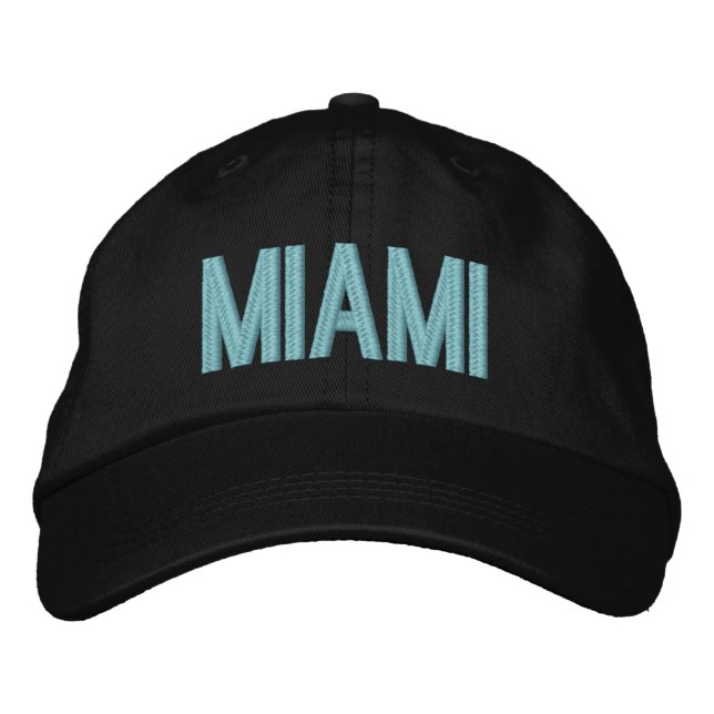 Miami Florida Casquette ajustable personnalisé (Devant)