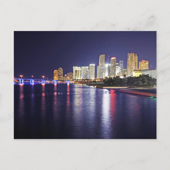 Miami, Florida, City of Progress Postcard (Front)