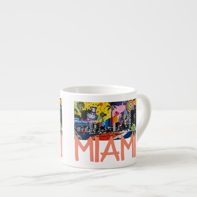 Miami Florida Espresso Mug (Front Right)