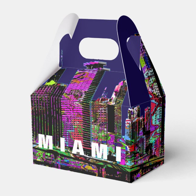 Miami, Florida in graffiti Favor Box (Front Side)