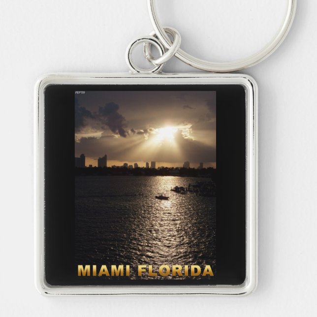 Miami, Florida Keychain (Front)