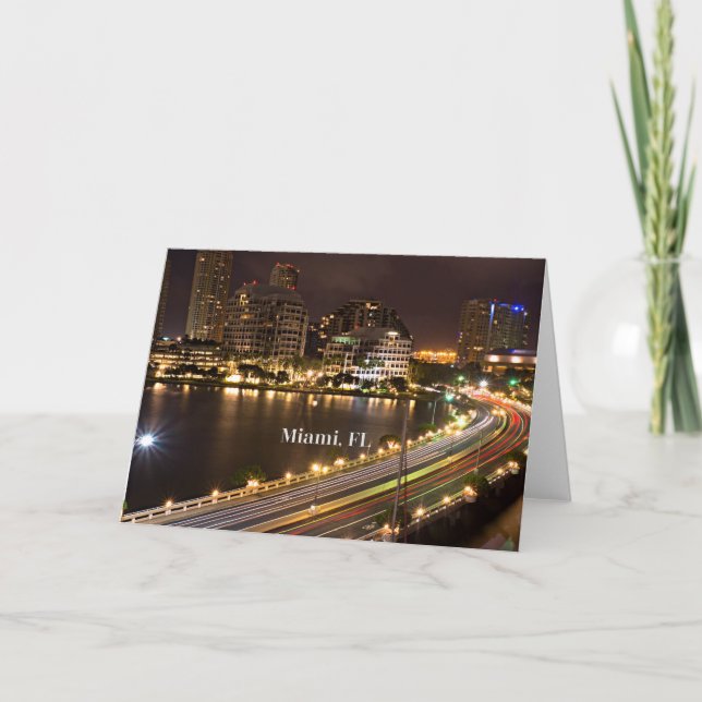 Miami, Florida panoramic view Card (Front)