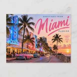 Miami Florida Postcard